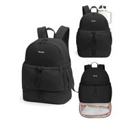 Ceneda Gym Backpack for Women, Lightweight Puffer Backpack with Shoe Compartment for Fitness, Daily Use & Travel