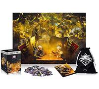 Cenega- Playing Gwent The Witcher (Wiedźmin) Jigsaw Puzzle, 1000 Pieces, Colour (1062440)