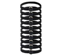 Cenei 10PCS Elasticity Snap Hair Ties for Thick Hair Natural Curly Hair and Braid Connectable Hair Rope,Adjustsble Hairband