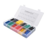 Cenei 280 Pcs Heat Shrink Tubing 2:1 Wire Sleeve Electrical Wire Cable Wrap Assorted Insulation Sleeving Thermal 5 Colors 8 Sizes in a Plastic Box
