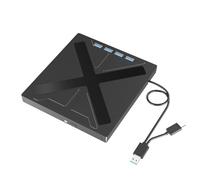 Cenei 7 in 1 USB 3.0 CD DVD Burner Type C External CD DVD Optical Drive USB Hub Portable CD DVD Player for PC Laptop