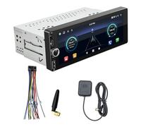 Cenei Car 6.86 Inch 1 Din MP5 Player with Bluetooth and Portable Screen Navigation for Wireless Carplay and Android Auto, 2+32G