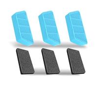 Cenei Cat Water Fountain Filters 2.2L/74oz Automatic Pet Water Fountain Replacement Filters and Sponges 3PCS