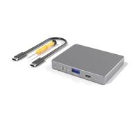 Cenei External Hard Disk Case Dual Bay M. 2 NVMe SSD Enclosure 10Gbps USB C 3.2 GEN2 PCIE NVME Protocol M. 2 2280/60/42/30