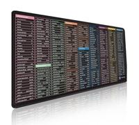 Cenei Foreign Language Shortcut Key Mouse Pad 23 Extra Large Desk Pad 400x 900x 3MM for Office Desks