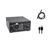 Cenei High Power 48V Phantom Power Supply 1-Channel with 3.5mm Cable for Condenser Microphone for Music Recording Equipment