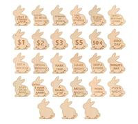 Cenei Kids Easter Egg Fillers Wooden Easter Reward Tokens Easter Prizes Stuffers Coins Family A