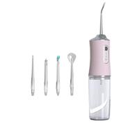Cenei Portable Oral Irrigator Portable Electric Telescopic Dental Irrigator 3 Modes, 4 Nozzles B