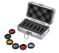 Cenei Telescope Filter Set 1.25" 31. 7mm Moon Filter Nebula Six Color Filter with Aluminum Box Telescope Accessories