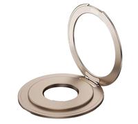 Cenei Universal Tablet and Phone Desktop Stand, Gold Metal Rotating Folding Ring Holder with Strong Magnetic Suction 360°