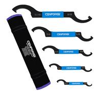CENFORGE Cenfoge Double-ended Coilover Adjustment Spanner Wrench Set, 5-PC. Fit Coilovers Shocks with Nut OD 22-26mm, 28-32mm, 34-36mm, 38-42mm, 45-52mm, 55-62mm, 68-72mm, 78-85mm, 90-95mm, 100-110mm