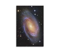 CENGLIS Space Poster Glittering Spiral Galaxy Poster Modern Wall Art Canvas Aesthetic Decoration Painting 24x36inch(60x90cm) Unframe-style