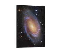 CENGLIS Space Poster Glittering Spiral Galaxy Poster Modern Wall Art Canvas Aesthetic Decoration Painting 08x12inch(20x30cm) Frame-style