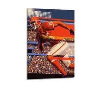 CENGLIS Sports Dashing for Touchdown Style Football Player Picture Poster Modern Wall Art Canvas Aesthetic Decoration Painting 24x36inch(60x90cm) Frame-style