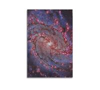 CENGLIS Telescope Poster Star - Forming Spiral Galaxy Poster Modern Wall Art Canvas Aesthetic Decoration Painting 24x36inch(60x90cm) Unframe-style