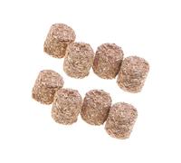 CENGPXGH Of 8 Miniature Hays Bales, Natural Wood Educational, Cylinder | Miniature Stacks Set for Doll House Decoration, Safe Farm Toy Accessories for Kids and Adult Collector