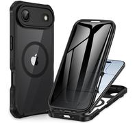CENHUFO Compatible with iPhone Air Privacy Case Fits Magsafe, Built-in Privacy Screen Protector and Camera Protective, 360 Full Body Shockproof Anti-spy Phone Case for iPhone 17 Air 6.5 Inch -Black