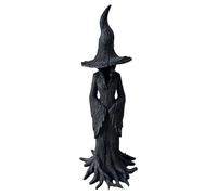 Cenifin Attractive Halloween Resin Witch Delicate Witch Table Top Ornament Halloween Resin Decorative Pieces Decorations