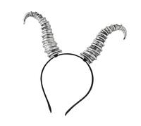 Cenifin Devil Horn Headband For Halloween Parties Costume Hair Accessory Lightweight Practical Resin Festival Accessory Comfortable Devil Horn Headpiece