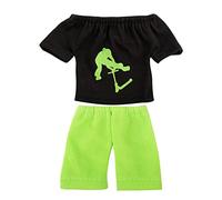 Cenifin Fingertip Clothes Set Finger Pants T-shirt Scooter Skateboards Tools Outfit Accessories for Kids Children Toy Game for Fingerboarding and and for Fingerboard