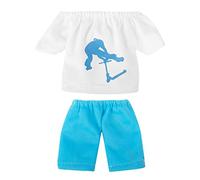 Cenifin Fingertip Clothes Set Finger Pants T-shirt Scooter Skateboards Tools Outfit Accessories for Kids Children Toy Game for Fingerboarding and and for Fingerboard