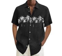 Cenlang Mens Summer Shirts Medieval Costume Men Short Sleeve Shirts Men White Blue Shirt Unisex Tailored Coat Minimalist Button Front Print Short Sleeve Summer 4 L