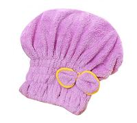 Cenlang Microfiber Hair Drying Caps, Extrame Soft & Ultra Absorbent, Fast Drying Hair Turban Wrap Towels Thick Fluffy Shower Cap for Girls and Women
