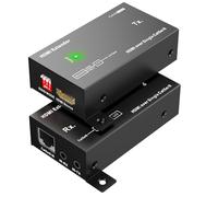 cenmate 1080P60Hz HDMI Extender Over Single Cat5e/Cat6/Cat 7, Up to 164 FT, HDMI Over Ethernet, Supports Bidirectional IR, 3D, HDCP, EDID, POC