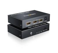 CENMATE 4K HDMI Splitter 1 in 2 Out for Dual Monitors, 4K30HZ HDMI Display Duplicate/Mirror, Support HDMI 1.4, 3D video playback