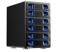 CENMATE 6 Bay Hard Drive Enclosure with Cooling Fan for 2.5/3.5" SATA HDD/SSD With USB A/C 3.0＋eSATA Cable, 3.5 Hard Drive Reader Supports 108TB Capacity(NO RAID/NAS)