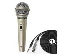 CENMEN Microphone Professional Dynamic Wired Microphone Singing Stage Home Karaoke Computer Speaker Microphone -A Easy Install Easy to Use