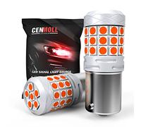 Cenmoll 382 P21W BA15S Led Bulb Red, Super Bright 40W 2000LM 12V-24V Canbus Error Free 1156 BA15S 382 P21W Car Bulbs for Backup Reverse Parking Light Turn Signal Brake Tail Lights, Pack of 2