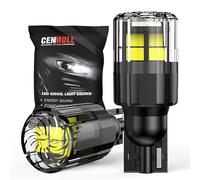 Cenmoll 955 W16W Bulb White, 3200LM Super Bright 12V-24V Build-in Load Resistor 955 921 912 906 904 T15 W16W LED Bulb CANBUS Error Free Replacement for Backup Light Reverse Lights, 2 Pack