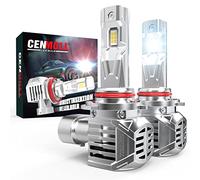 Cenmoll HB3 LED Headlight Bulb, 120W 24000LM 6000K Cool White 600% Brightness 9005 HB3 Headlight Bulb Canbus Error Free All-in-One Wireless Design Xenon Halogen Replacement Conversion Kit, Pack of 2