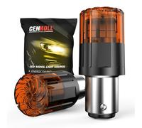 Cenmoll P21/5W LED Bulb Amber Yellow, 3200LM Super Bright 12V-24V Build-in Load Resistor 1157 BAY15D 380 P21/5W Car Bulb Replacement for Backup Tail Brake Turn Signal Parking DRL Lights PINK, 2 Pack