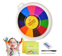 CENMOO Finger Paints for Toddler,Washable Multi-color Finger Paint Pad | Funny Finger Painting for Kids Painting DIY Crafts Gifts