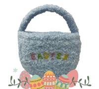 CENMOO Plush Easter Basket, Treat Bags, Candy Bucket Bags, Plush Easter Baskets, Soft Egg Basket, Lightweight Carry Bags for Children, Hand-Held Cute Egg Hunting Easter Bags