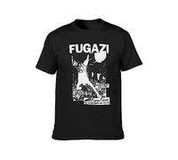 CENNA Fugazi Flyer T-Shirt Graphic Printed Tee Shirt Mens Black Shirt L
