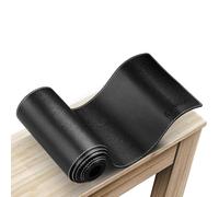 CENNBIE Black PU Leather Console Table Cover, 180 x 15 cm, Suitable for Sofa Tables, TV Console, Living Room, Open Closure, Not Water Resistant