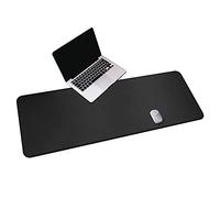 CENNBIE Huge Desk Pads 140 x 50cm Extra Large Gaming XXXL Leather Desk Mat for Full Desk Non-Slipped Desk Decor and Desk Protector for Office/Home(Black)