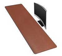 CENNBIE Leather Desk Mat,160 x 40cm Extra Large Desk Pad Blotter Protector, Extended Non-Slip Mouse Pad, Waterproof PU Leather Desk Mat on top of desks Large for Office and Home (Brown)