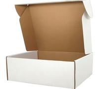 Cenoid Medium Postal Boxes, 30x20x8cm White Postage Parcel Shipping Cardboard Boxes for Posting Shipping Delivery Packaging boxes for Small Business (Pack of 20)