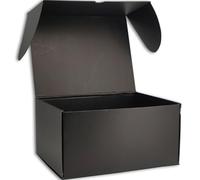 Cenoid Medium Postal Boxes, 30x25.4x15cm Black Postage Parcel Shipping Cardboard Boxes for Posting Shipping Delivery Packaging boxes for Small Business (Pack of 15)