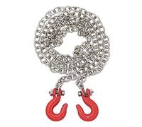 CENPEK 1/10 Chain Trailer Winch Hook for RC Rock Climbing Crawler Axial SCX10 II AA10 CC01 Traxxsa TRX-4 90046 90038 G Shape Accessories-Red