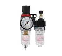 CENPEK 1/4inch Compressor Air Filter Air Pressure Regulator Water-oil Separator Trap Filter with Lubricator Cup for Air Tools System-A