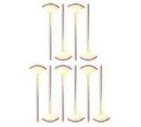 CENPEK 10-Piece Brushes for Facials, Soft Facial Fan Applicator Brushes Professional Blending Makeup Brush with Comfortable Wood Handle for Mask Mud Cream Makeup Esthetician
