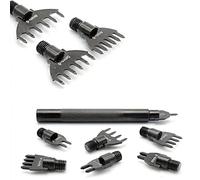 CENPEK 10Pcs 4/5/6mm Diamond Lacing Stitching Chisel Set Hole Punch Tool with Adjustable Handle