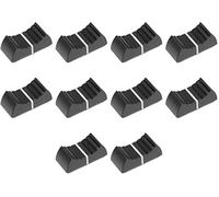 CENPEK 10Pcs Plastic Black Straight Slide Potentiometer Flat Push Knob Insert Shaft 4 x 1.2mm