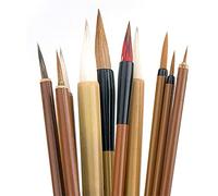 CENPEK 10Pcs-set Excellent Chinese Calligraphy Brush Kanji Japanese Sumi Drawing Brush