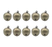 CENPEK 10PCS Vintage Jingle Bell 1 Inches Antique Decorative Tone Copper Bell for Pet Dog Cat Pendants Christmas Tree Crafts Decoration